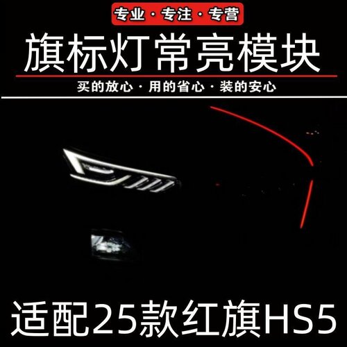 SuMai适配红旗旗标灯常亮模块解码器25款H5H6H9HS5/2.0T中网流光