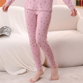 线裤 2026儿童秋裤 中大童 女童棉毛裤 冬季 纯棉男童打底裤 舒绒保暖裤