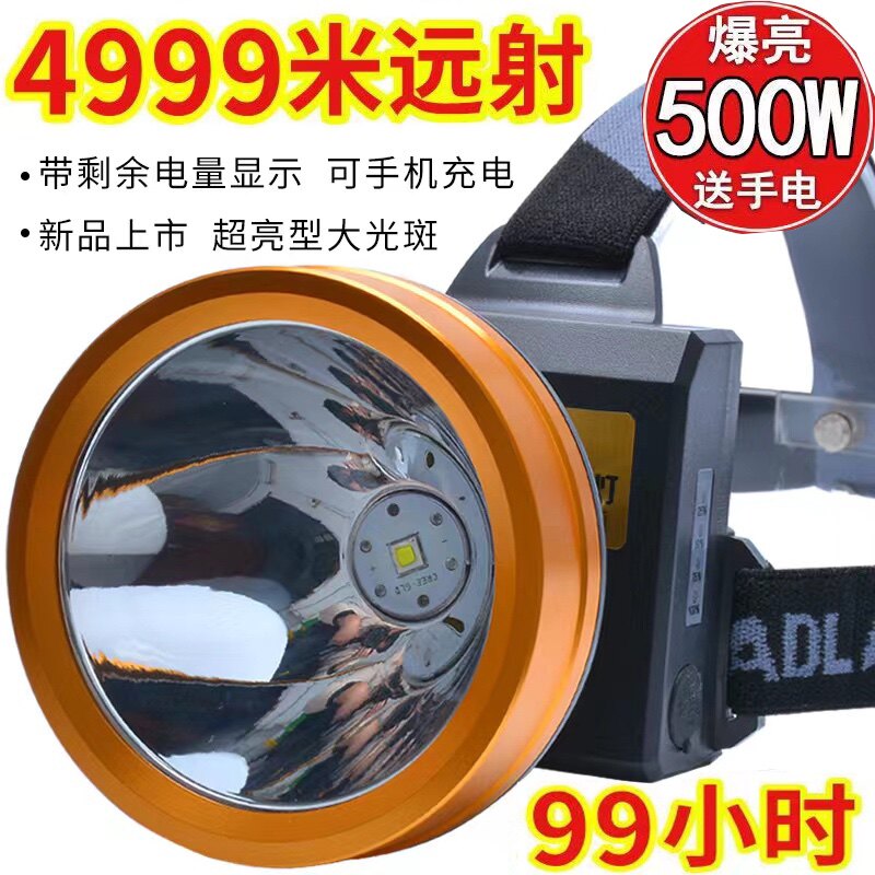 LED户外强光高亮度大光斑头灯头灯