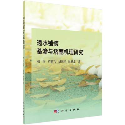 透水铺装蓄渗与堵塞机理研究 科学出版社