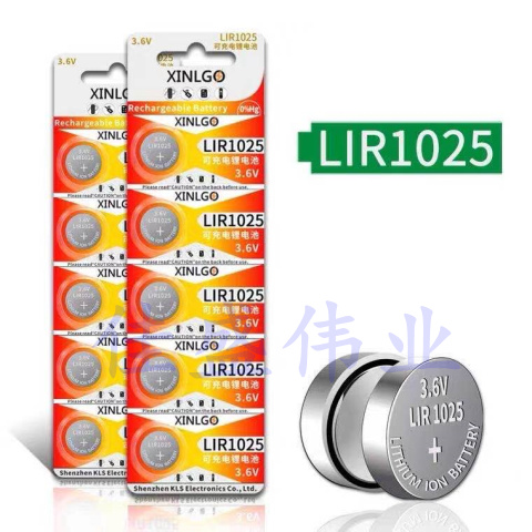 LIR1025可充电充电电池3.6V锂离子1025仪器仪表扣式电子 单粒价