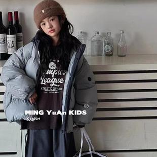 反季女童羽绒服冬季新款冬装男童加厚宽松中大童宝宝洋气儿童外套