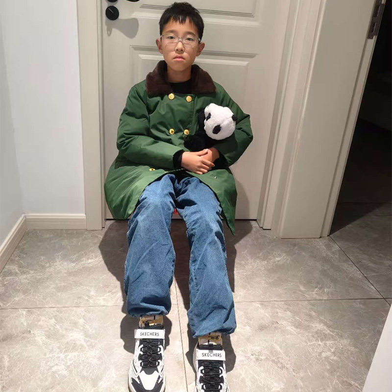 军旅风儿童羽绒服外套