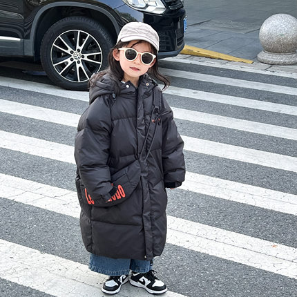 儿童极寒羽绒服男童女童长款过膝到脚踝加厚宝宝中大童女孩洋气