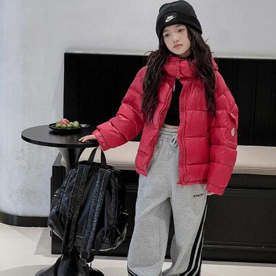短款加厚男女童羽绒服