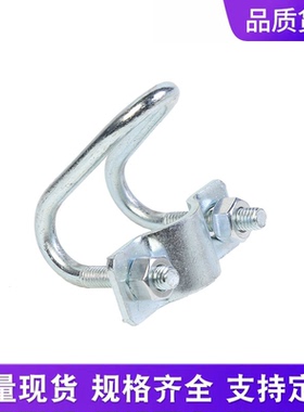 镀锌十字卡扣双u型管卡双U十字抱箍大棚猪场菜棚搭架钢管水管固定