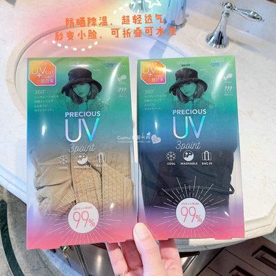 现货包邮日本Cogit safari hat防风绳遮阳帽UV CUT99%可折可调节