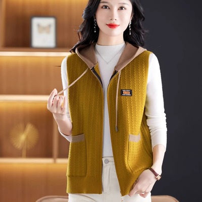 连帽毛衣外套时尚休闲羊毛开衫