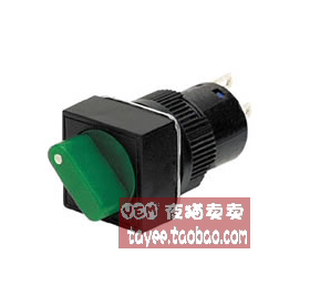 tayee上海天逸16mm方形三位开关LA42(B)X3F-22/G三档选择开关旋钮