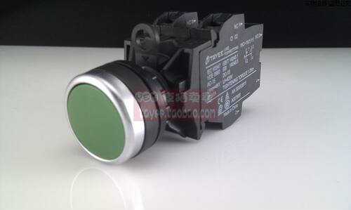 tayee上海天逸22mm平头自复位LA42P-22启动停止点动按钮开关按键