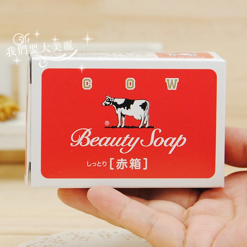 玫瑰香~日本COW牛乳石硷碱美肤香皂滋润型/洗脸洁面手工沐浴皂90g