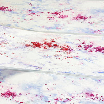 手帐分装胶带w81零落成泥zero粉紫花雪地古风PET素材账流麻贴纸