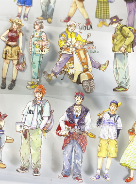 手帐分装胶带a270morning造景MOODTAPE古风PET素材账手机壳贴纸景