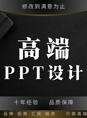 各类PPT制作路演PPT代写商业计划书招商方案融资方案品牌方案