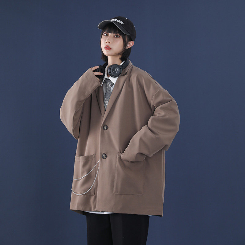 纯色简约休闲西服宽松韩版西服外套XZ304B-2-40150BP118图片