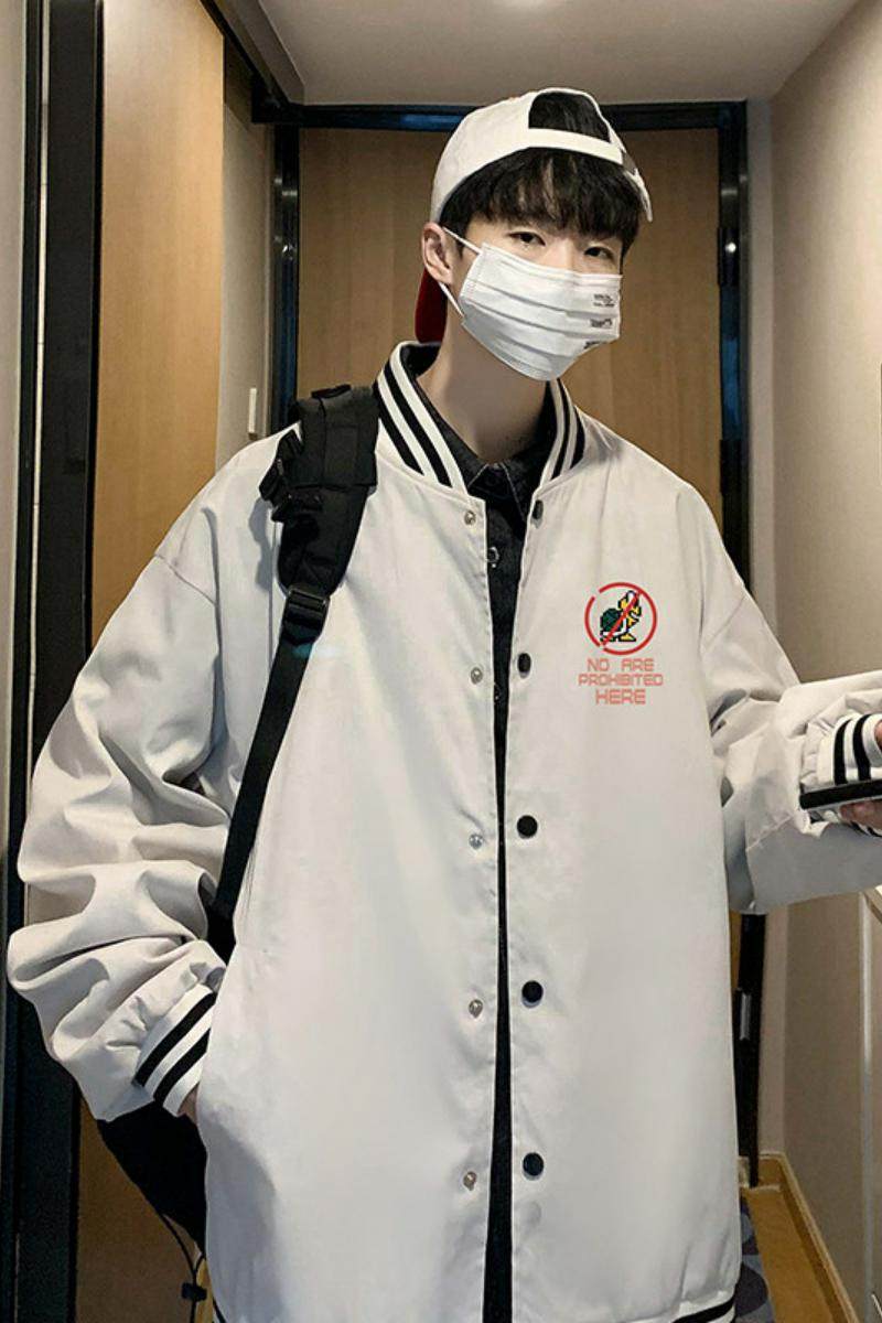 XZ304A-1-H160BP50新款马里奥棒球服男春宽松百搭百搭情侣外套,男装夹克,星座304A-1