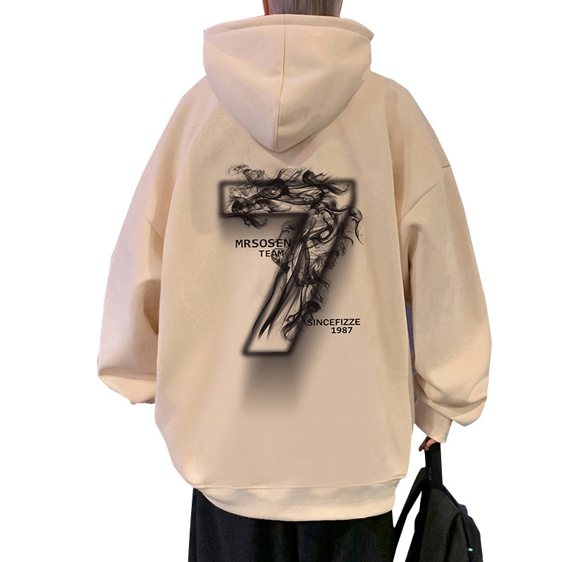 CM080P60新品纯棉卫衣美式字母休闲大码港风连帽长袖上衣,男装卫衣,星座304A-1