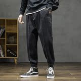 XZ304B-2-KZ2036BP65秋季白色明线大哈伦牛仔裤弹力加厚休闲，男装牛仔裤，星座304A-1