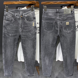 XZ304B-2-KT877A新款简约高弹修身牛仔裤灰色潮流，男装牛仔裤，星座304A-1