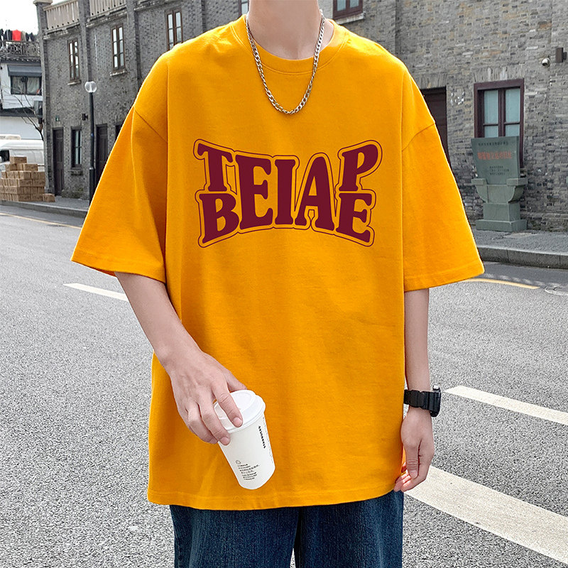 T652P26新品重磅纯棉短袖t恤休闲运动休闲宽松男生体恤衫,男装T恤,星座304A-1