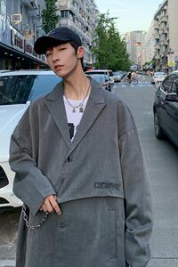 宽松休闲西服印花男士XZ304B-2-40383BP118图片