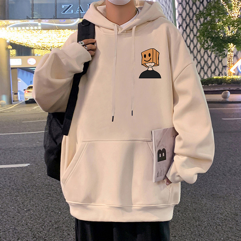 CM068P60新品连帽卫衣重磅纯棉宽松大码休闲上衣服帽衫运动外套,男装卫衣,星座304A-1