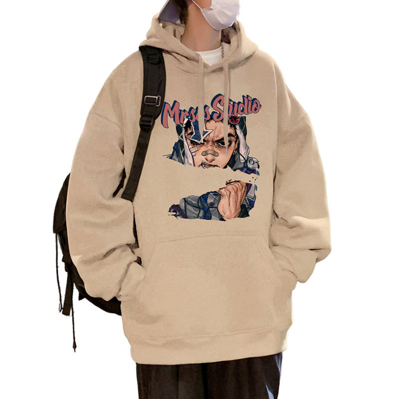 M020P60新品卫衣重磅宽松外套复古高街ins潮牌连帽上衣,男装卫衣,星座304A-1