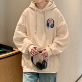 CM066BP60加绒65秋冬纯棉重磅连帽卫衣高街帽衫oversize潮牌外套，男装卫衣，星座304A-1