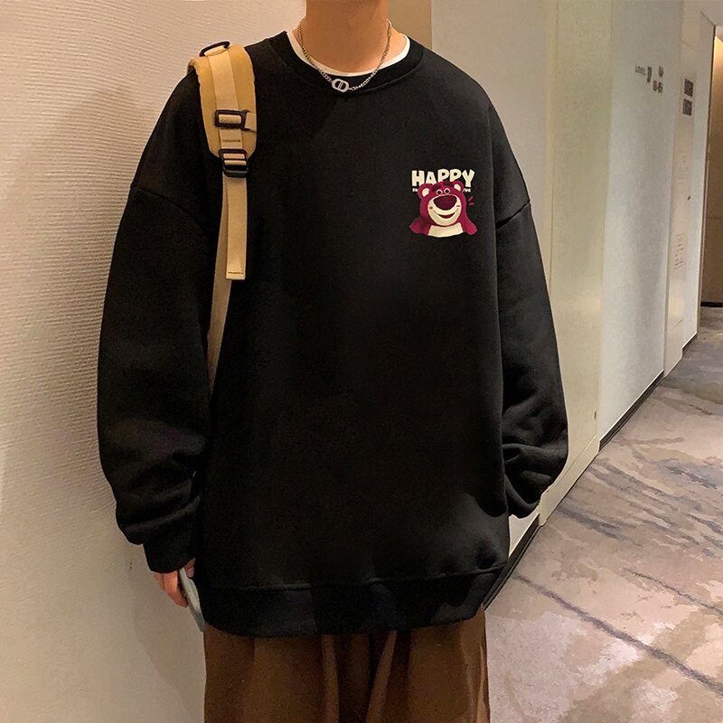 W550加绒P45新品圆领卫衣套头打底休闲宽松外套,男装卫衣,星座304A-1