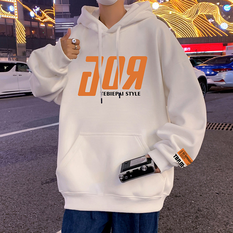 CM063AP60加绒65秋冬连帽卫衣重磅纯棉字母潮牌帽衫港风长袖外套,男装卫衣,星座304A-1