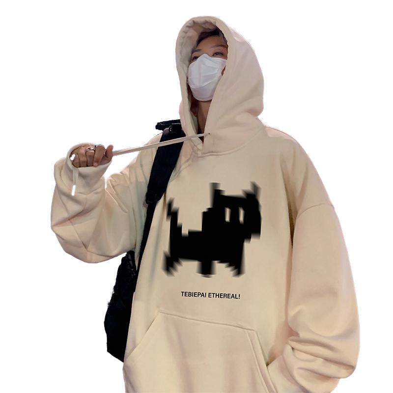 CM081BP60秋冬纯棉连帽卫衣宽松连帽外套oversize卡通潮牌帽衫,男装卫衣,星座304A-1