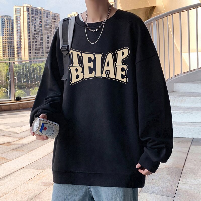 W536P35新品圆领卫衣长袖打底衫休闲宽松套头上衣服,男装卫衣,星座304A-1
