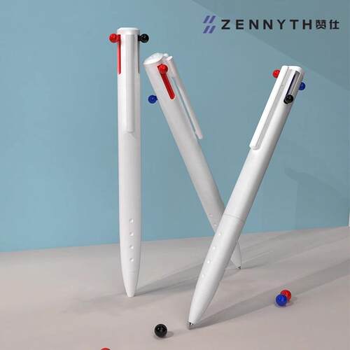 zennyth赞仕按动3色笔塑料单支