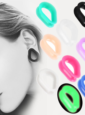 6-30mm硅胶水滴耳扩欧美流行波西米亚泪滴耳廓个性时尚扩耳器新款
