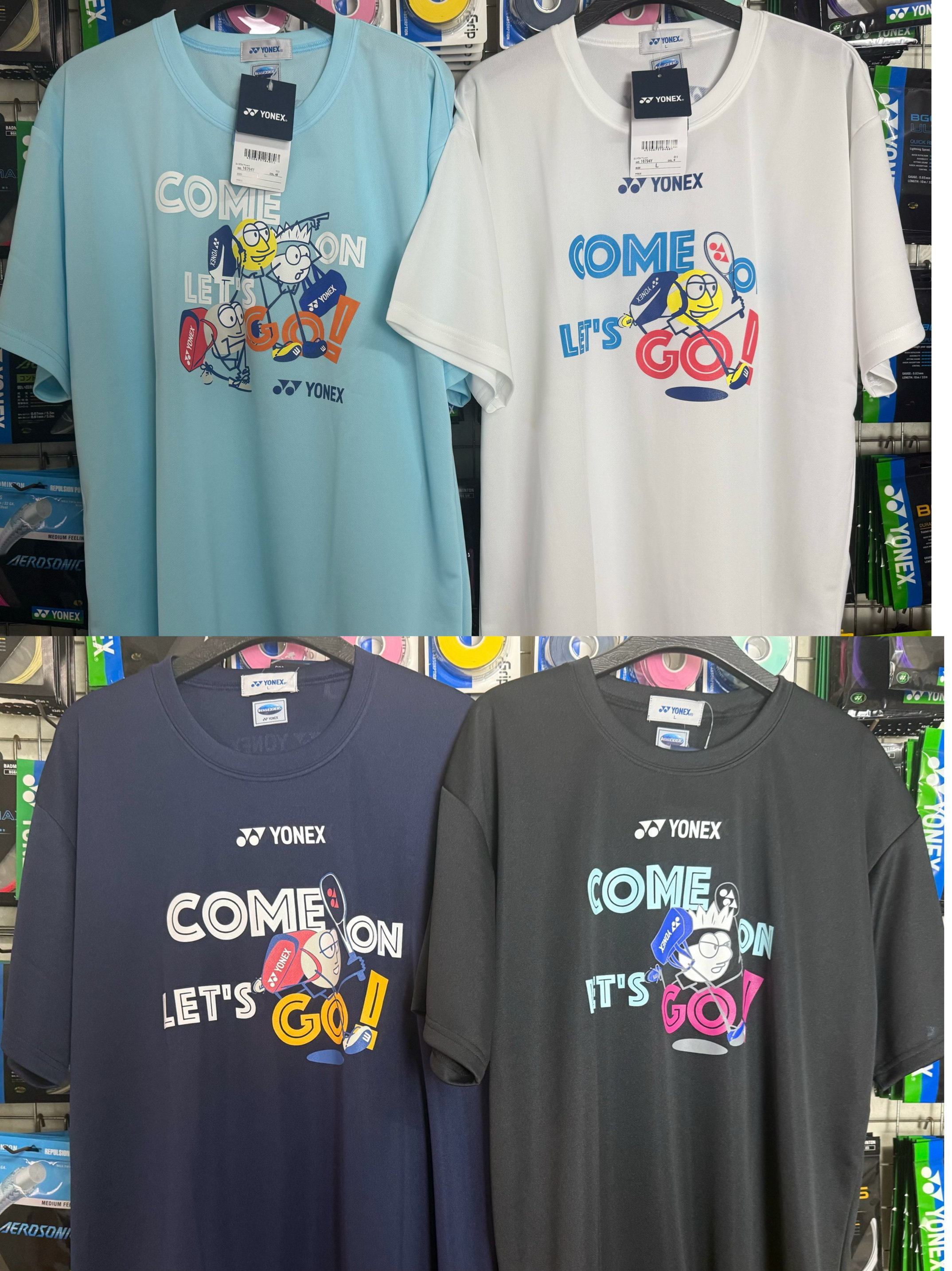 25款YONEX JP版16794Y男女中性款羽毛球文化衫速干训练服运动VC