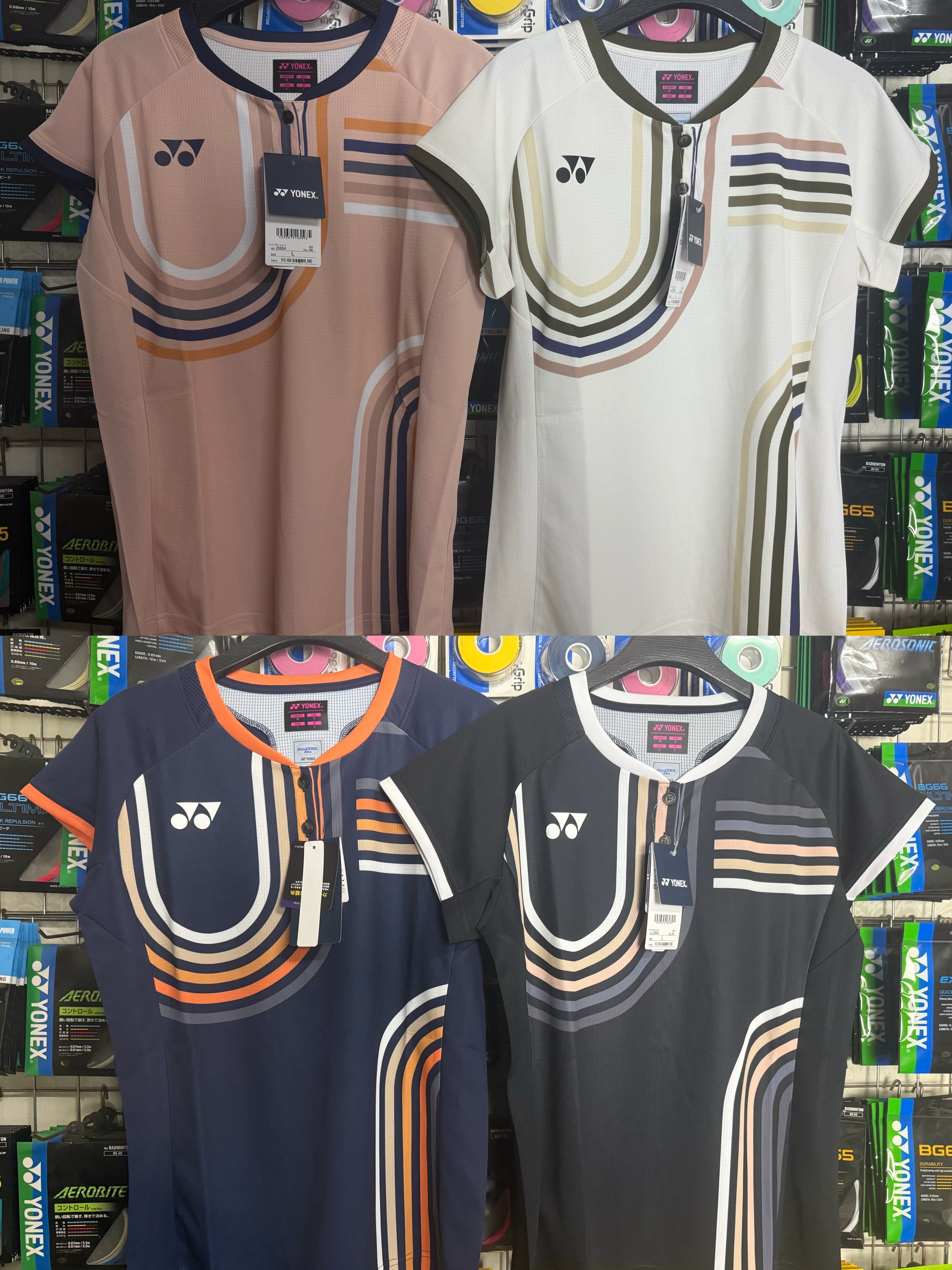 25款YONEX尤尼克斯20854 JP日本版女款羽毛球大赛服短袖运动上衣