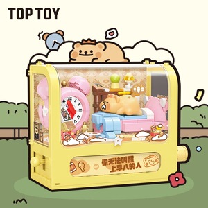 TOPTOY垒叠陈列系列小熊虫还是个宝宝盲盒拼装小颗粒积木玩具模型