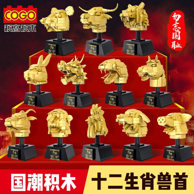 diy国潮文物模型小颗粒积木玩具图片