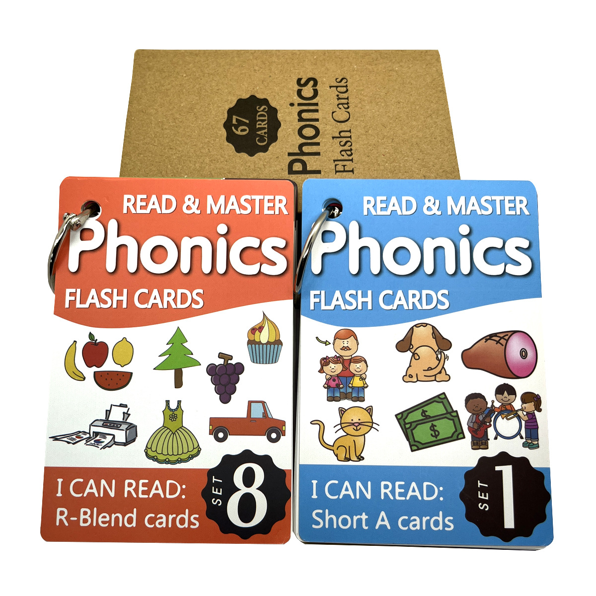 Read and Master自然拼读卡片点读版phonics儿童启蒙英语早教闪卡