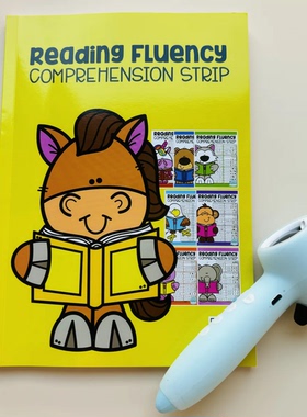 点读版小学英语Reading Fluency流利阅读理解句子练习作业纸