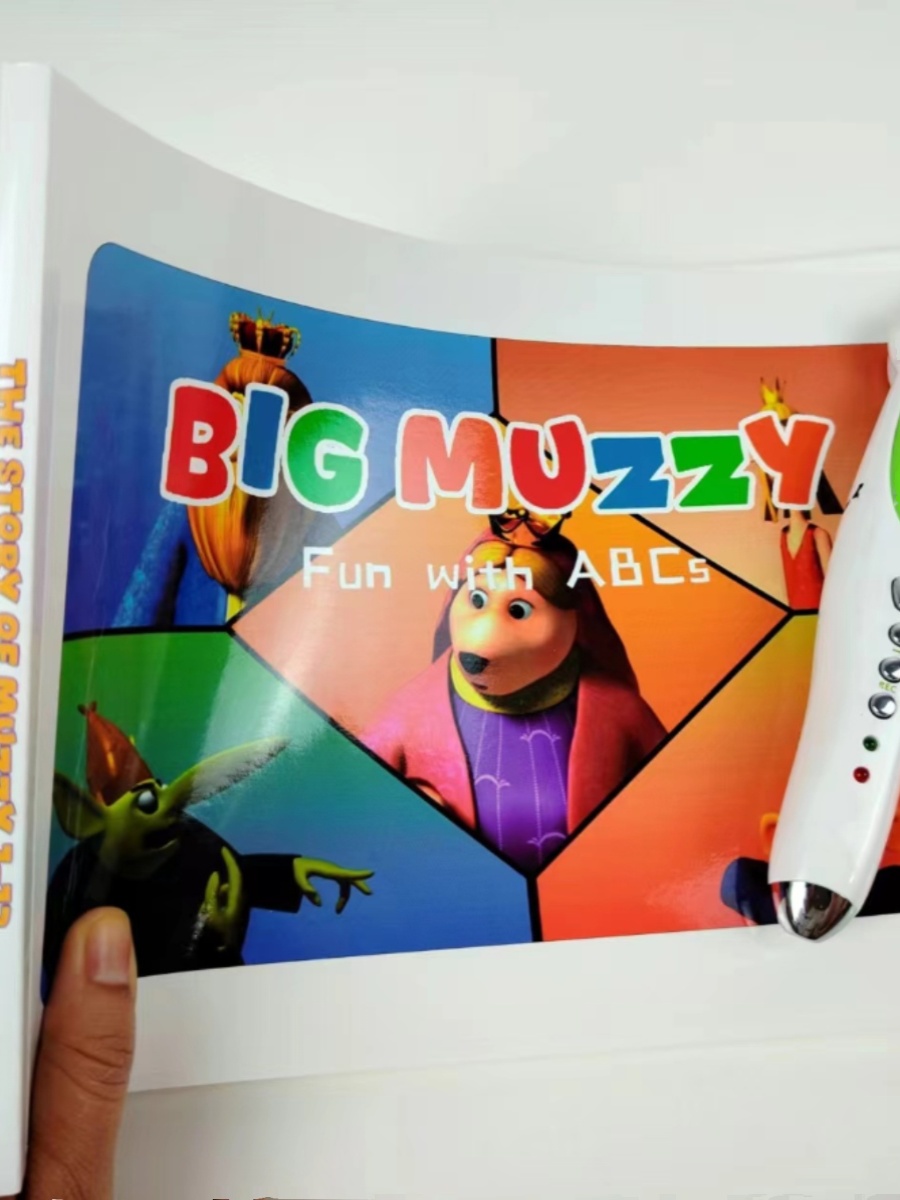 点读版Big muzzy台词本动画台词本马哲漫画版英语启蒙分级