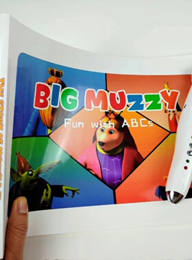 点读版Big muzzy台词本动画台词本马哲漫画版英语启蒙分级