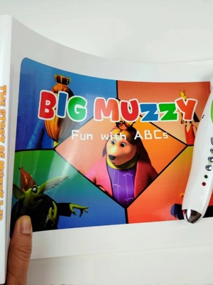 点读版Big muzzy台词本动画台词本马哲漫画版英语启蒙分级