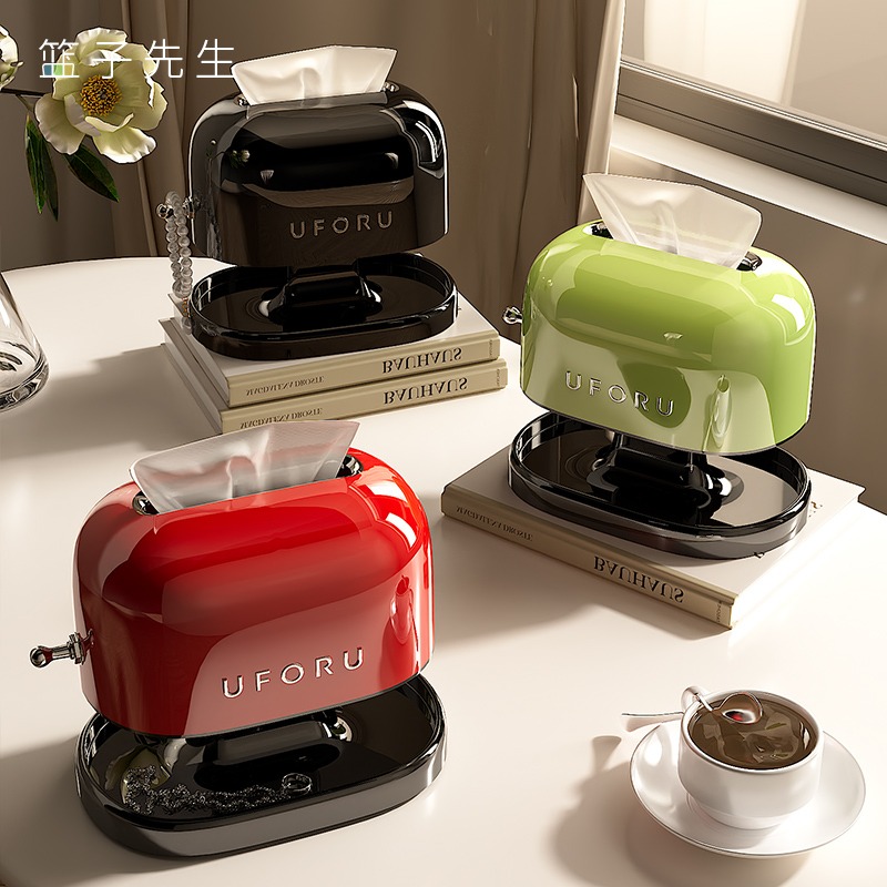 优勤纸巾盒创意弹簧底抽纸盒桌面客厅2025新款多功能家用高档轻奢