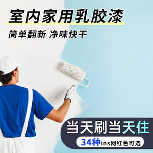 室内家用内墙乳胶漆白色墙面漆
