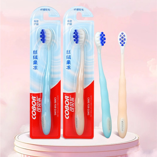 cobor护龈丝绒牙刷云感果冻软毛