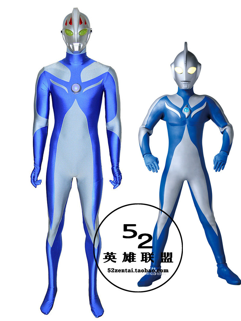 定制版高斯凹凸曼莱卡材质表演服