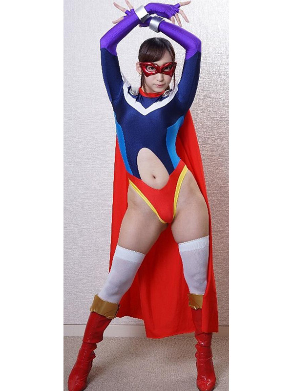 定制 特摄giga超级女英雄cosplay服装 带披风带眼罩体操服 包邮