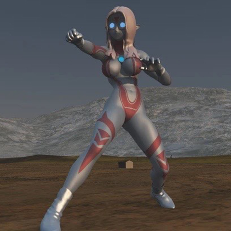 特摄  女凹凸曼战衣pu皮版拼接连体紧身cosplay服