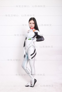 绫波丽cosplay紧身衣福音战士战斗服舞台表演服万圣节氨纶莱卡